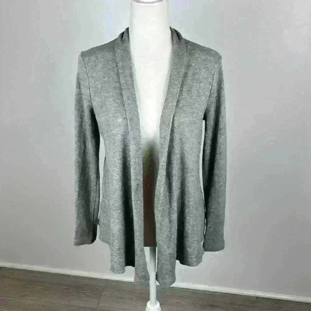 GAP Grey Ribbed Cardigan Size XS